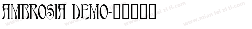 Ambrosia Demo字体转换